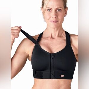 SHEFIT Black Adjustable Sports Bra